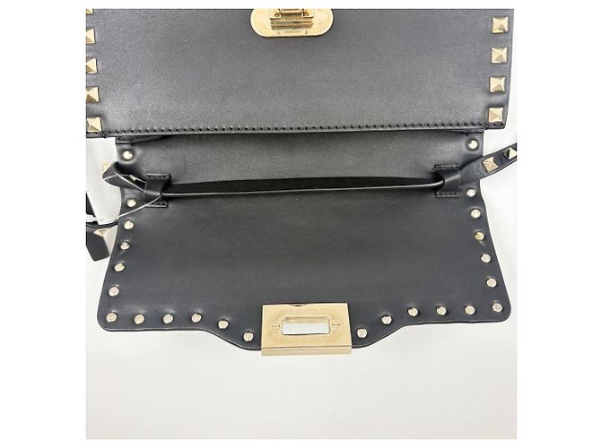 Borsa a tracolla con borchie VALENTINO Rockstud Nero - vista 12