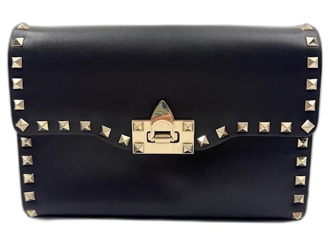 Borsa a tracolla con borchie VALENTINO Rockstud Nero - vista 2