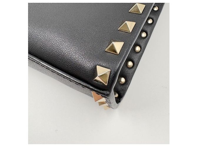 Borsa a tracolla con borchie VALENTINO Rockstud Nero - vista 9