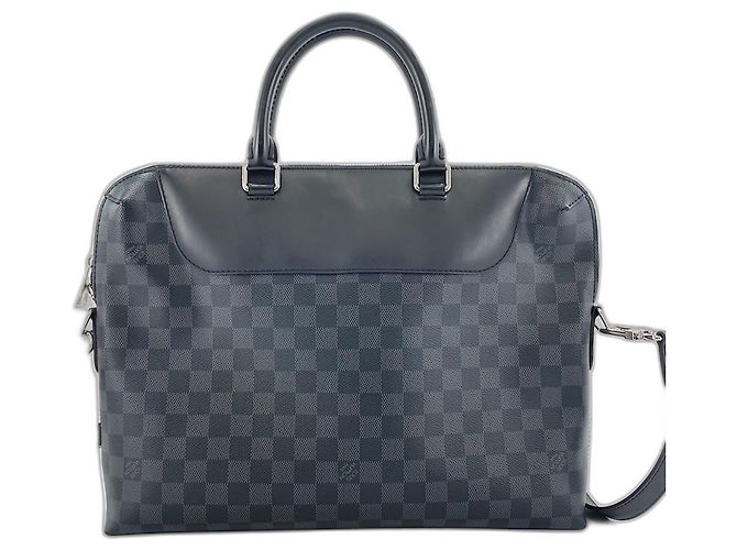Borsa Louis Vuitton Porte-Documents Jour NM Nero - vista 3
