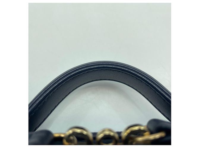 Borsa a tracolla Chanel Filigree in Navy Blu navy - vista 10