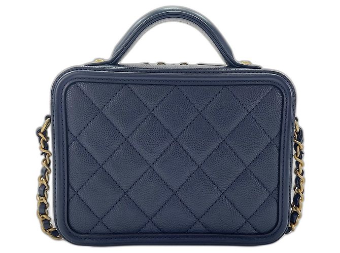 Borsa a tracolla Chanel Filigree in Navy Blu navy - vista 2