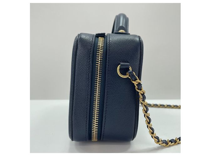 Borsa a tracolla Chanel Filigree in Navy Blu navy - vista 4