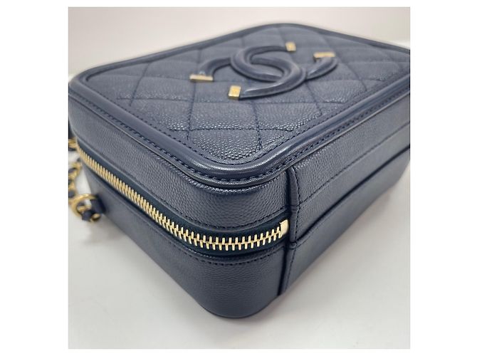 Borsa a tracolla Chanel Filigree in Navy Blu navy - vista 7