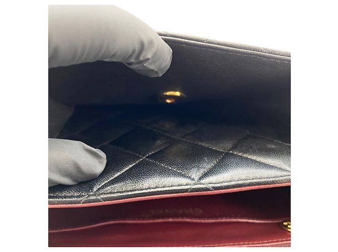 Borsa a tracolla CHANEL Matelassé 23 Nero - vista 12