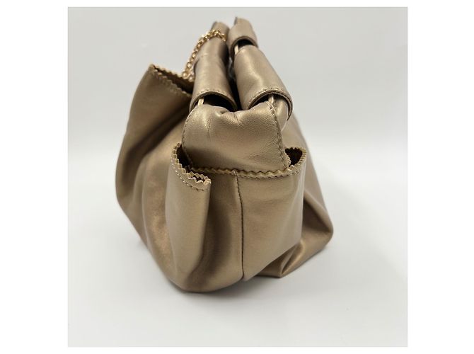 Borsa Loewe Nappa Aire in Gold D'oro - vista 6