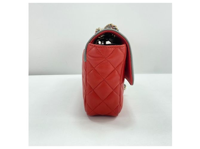 Bolsa de ombro Chanel Matelassé vermelha Vermelho - vista 4