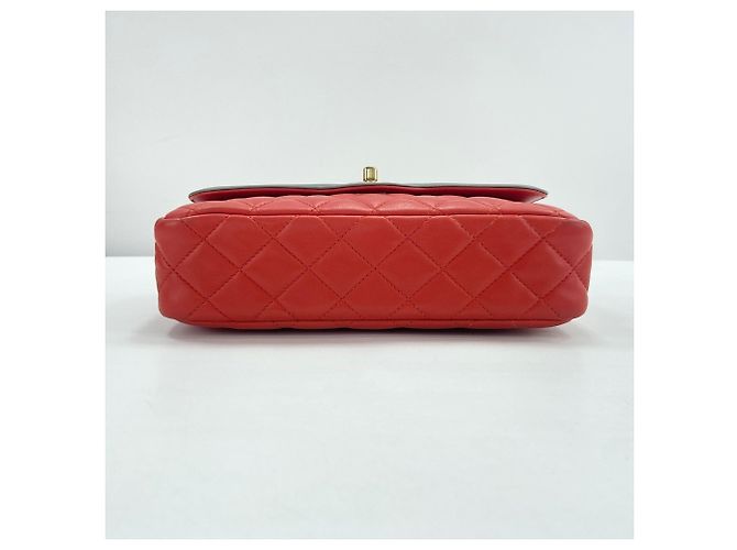 Bolsa de ombro Chanel Matelassé vermelha Vermelho - vista 5