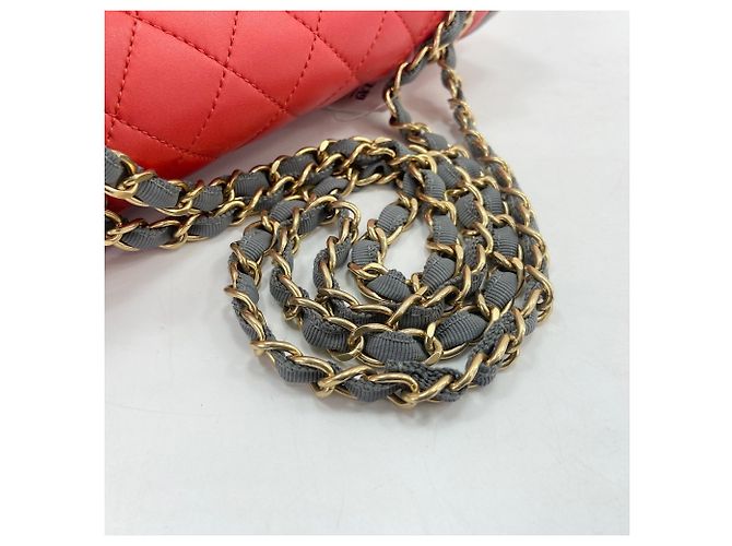 Bolsa de ombro Chanel Matelassé vermelha Vermelho - vista 8