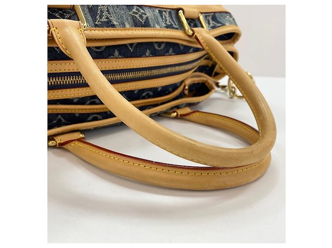 Borsa Louis Vuitton Cabas Raye GM Blu - vista 10
