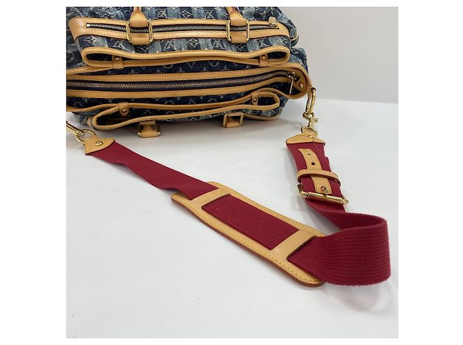 Borsa Louis Vuitton Cabas Raye GM Blu - vista 12