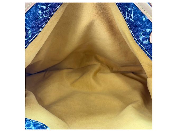 Borsa Louis Vuitton Cabas Raye GM Blu - vista 18