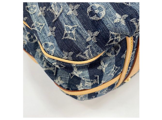 Borsa Louis Vuitton Cabas Raye GM Blu - vista 8