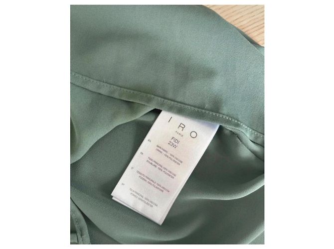 Falda corta estampada IRO Fidi Blanco Azul Verde oscuro - vista 4