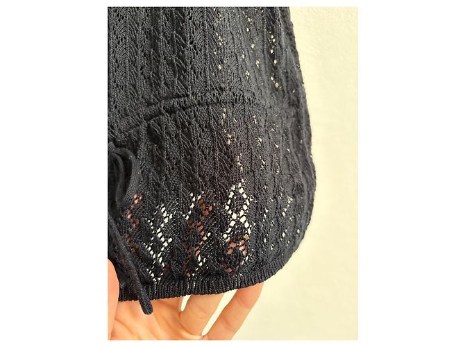 Dolce & Gabbana Strick-Cami-Top Schwarz - Ansicht 4