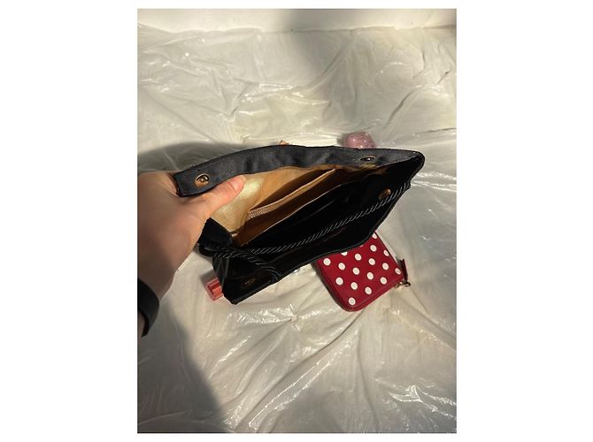 Fendi Vintage Seiden-Pouch Tasche Schwarz - Ansicht 3