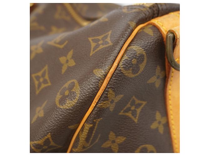 Louis Vuitton Boston Monogram Keepall Bandoulière 50 Marrone - vista 11