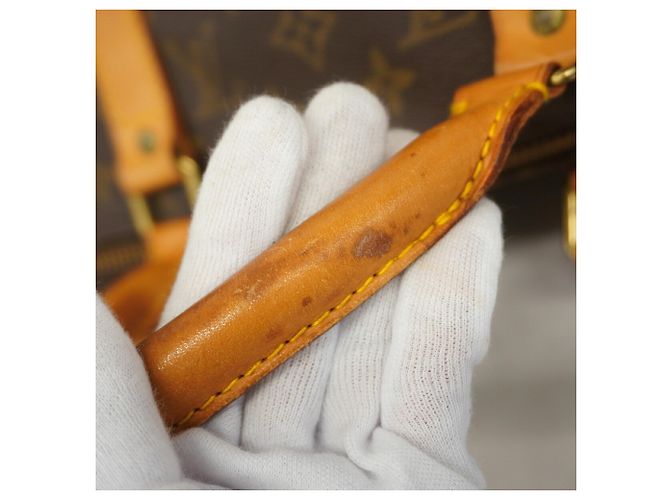 Louis Vuitton Boston Monogram Keepall Bandoulière 50 Marrone - vista 13