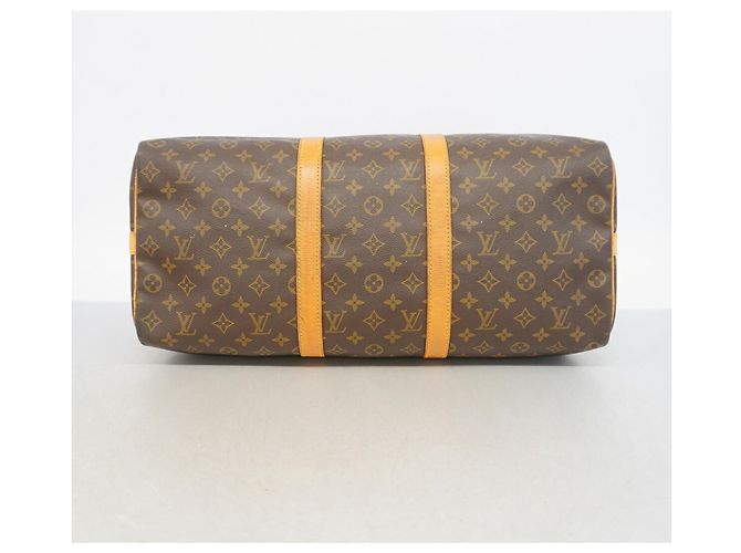 Louis Vuitton Boston Monogram Keepall Bandoulière 50 Marrone - vista 3