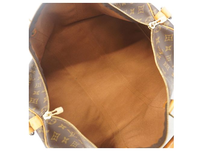 Louis Vuitton Boston Monogram Keepall Bandoulière 50 Marrone - vista 4