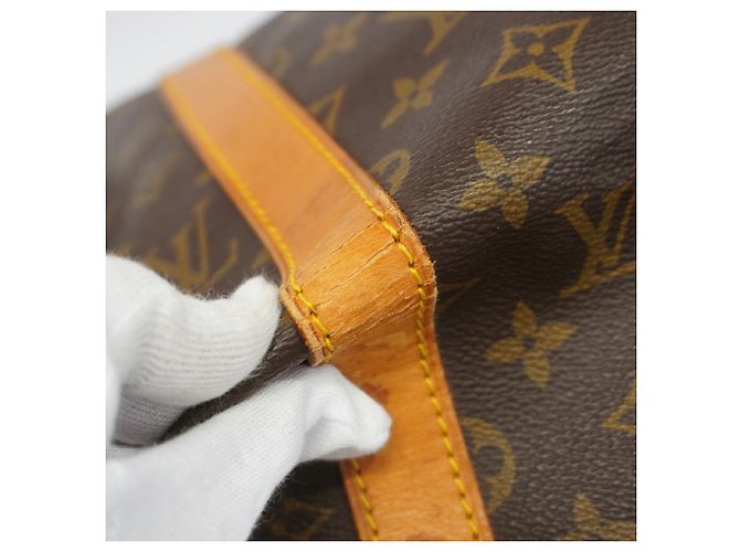 Louis Vuitton Boston Monogram Keepall Bandoulière 50 Marrone - vista 7