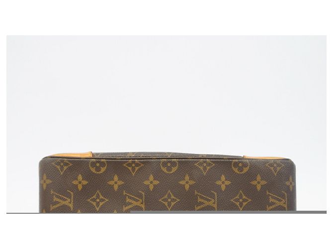 Borsa a tracolla Louis Vuitton Monogram Boulogne 30 Marrone - vista 3