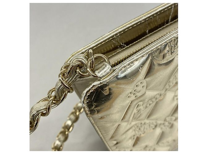 Borsa a tracolla Chanel Icon Chain D'oro - vista 11