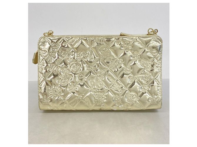 Borsa a tracolla Chanel Icon Chain D'oro - vista 12