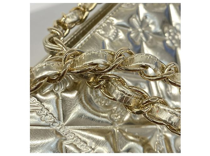 Borsa a tracolla Chanel Icon Chain D'oro - vista 8