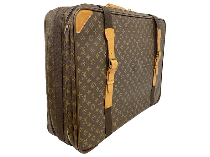 Borsa Louis Vuitton Boston Monogram Satellite 70 Marrone - vista 2