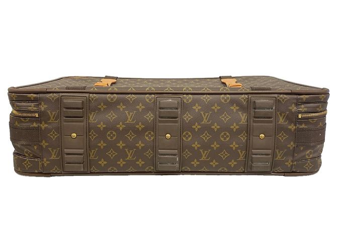 Borsa Louis Vuitton Boston Monogram Satellite 70 Marrone - vista 3