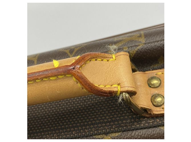 Borsa Louis Vuitton Boston Monogram Satellite 70 Marrone - vista 7