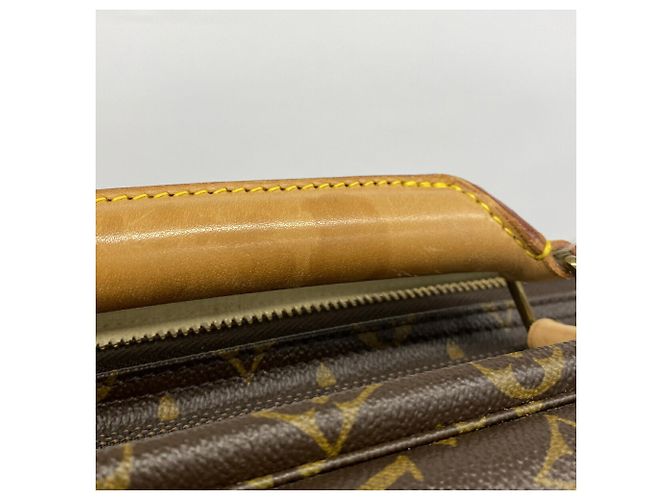 Borsa Louis Vuitton Boston Monogram Satellite 70 Marrone - vista 9