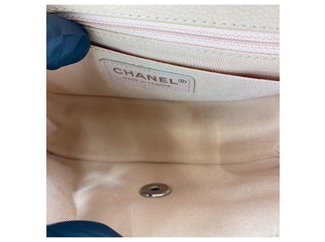 Borsa a tracolla Chanel Chevron - Beige - vista 10