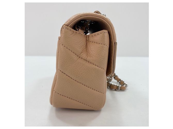 Borsa a tracolla Chanel Chevron - Beige - vista 5