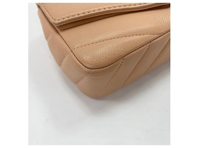 Borsa a tracolla Chanel Chevron - Beige - vista 7