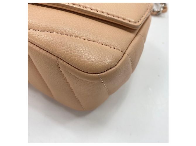 Borsa a tracolla Chanel Chevron - Beige - vista 8