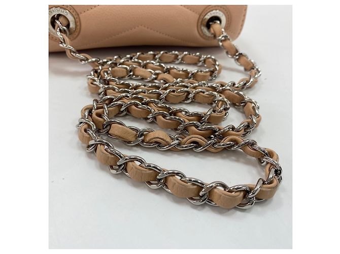 Borsa a tracolla Chanel Chevron - Beige - vista 9