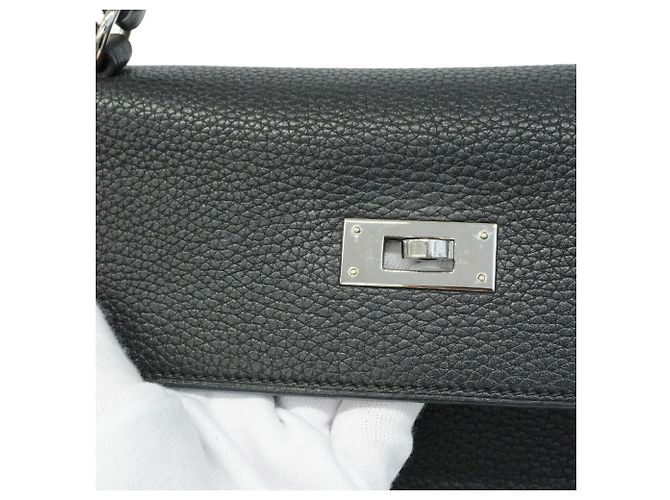 Hermès Borsa Hermes Kelly 32 Togo Black Nero - vista 13