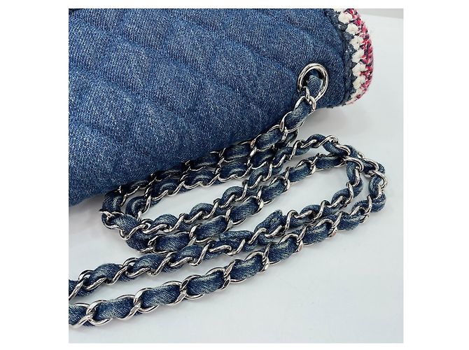 Borsa a tracolla Chanel Matelassé Navy Blu navy - vista 10