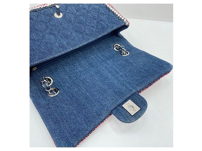 Borsa a tracolla Chanel Matelassé Navy Blu navy - vista 11