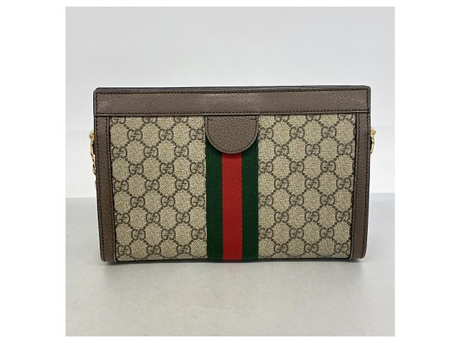 Borsa a tracolla Gucci Ophidia Marrone Beige - vista 10