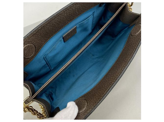 Borsa a tracolla Gucci Ophidia Marrone Beige - vista 4