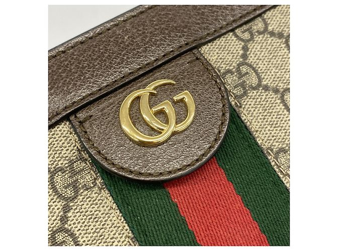 Borsa a tracolla Gucci Ophidia Marrone Beige - vista 8