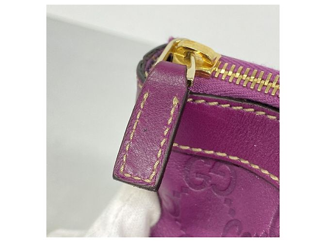 Borsa Tote Gucci in pelle viola Porpora - vista 10