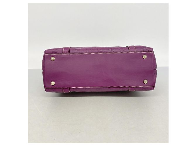 Borsa Tote Gucci in pelle viola Porpora - vista 3