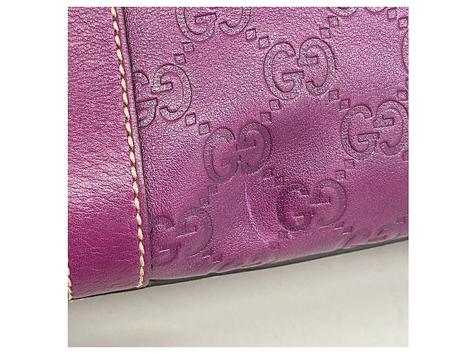Borsa Tote Gucci in pelle viola Porpora - vista 7