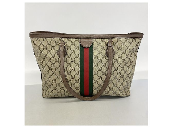 Borsa Tote Gucci Ophidia Marrone Beige - vista 11