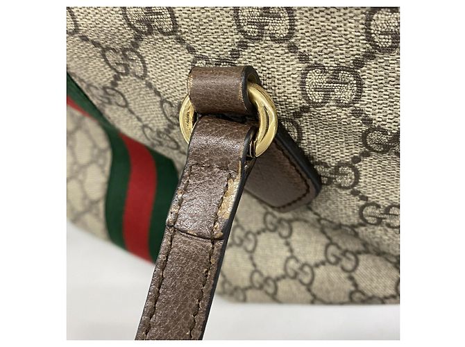 Borsa Tote Gucci Ophidia Marrone Beige - vista 9