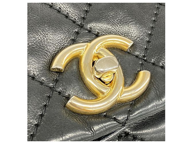 Borsa a tracolla Chanel in pelle nera Nero - vista 11